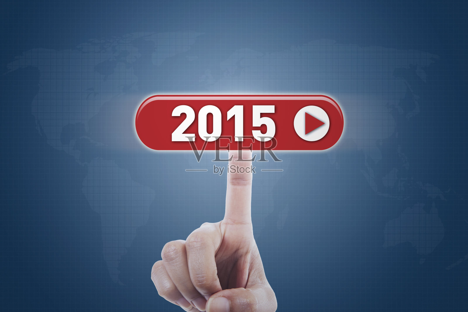 手按未来的按钮照片摄影图片