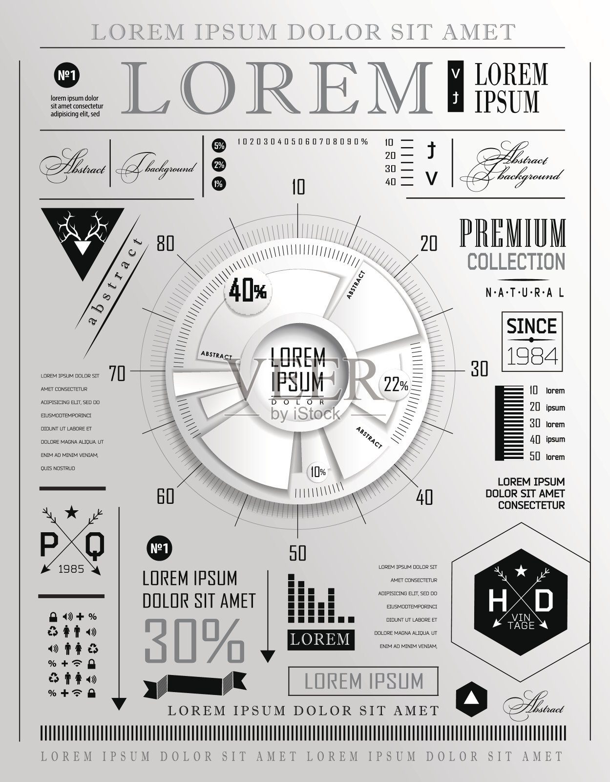 世界地图和排版插画图片素材