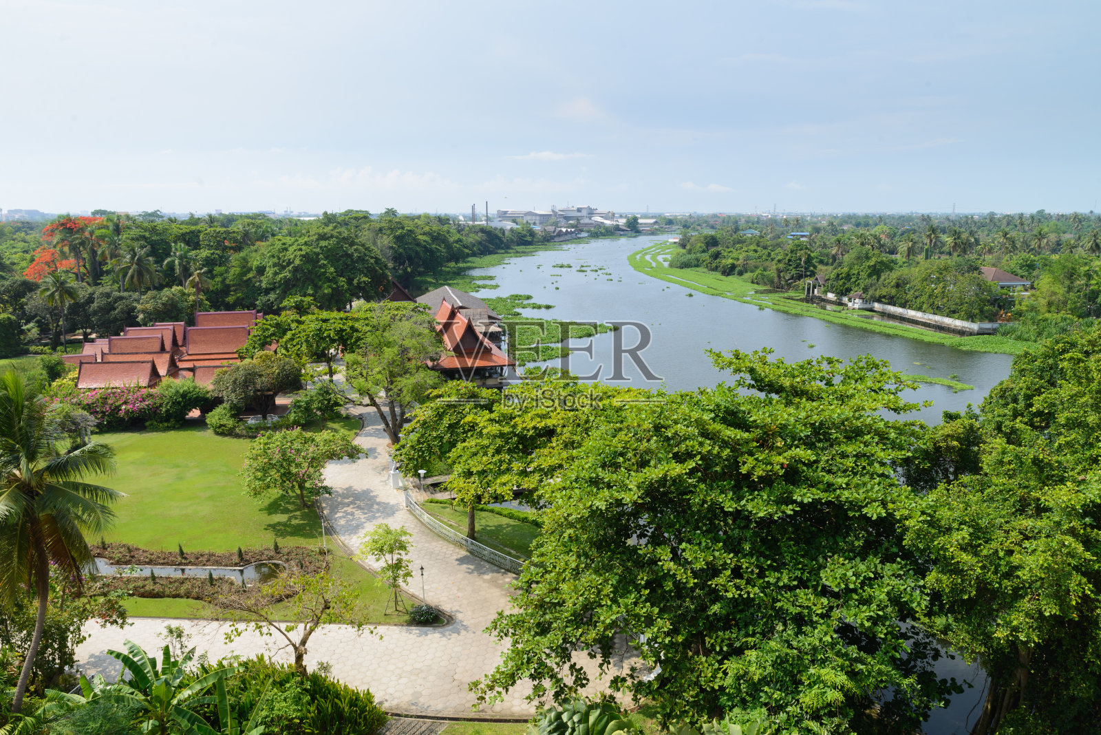 泰国古代海滨住宅照片摄影图片