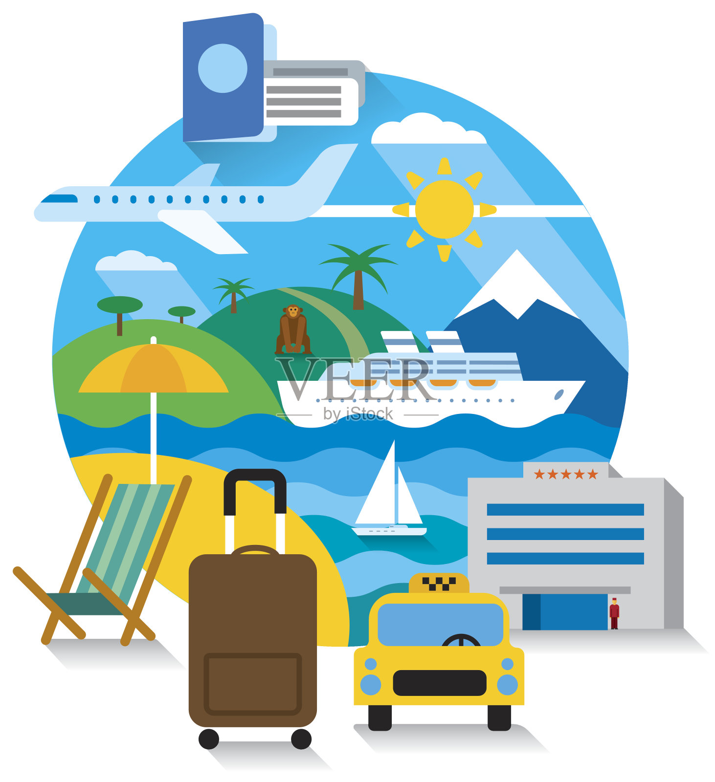 旅行和旅游插画图片素材