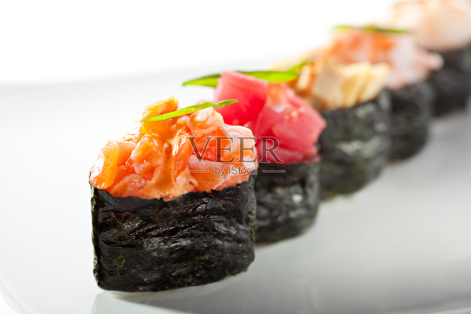 Gunkan寿司集照片摄影图片