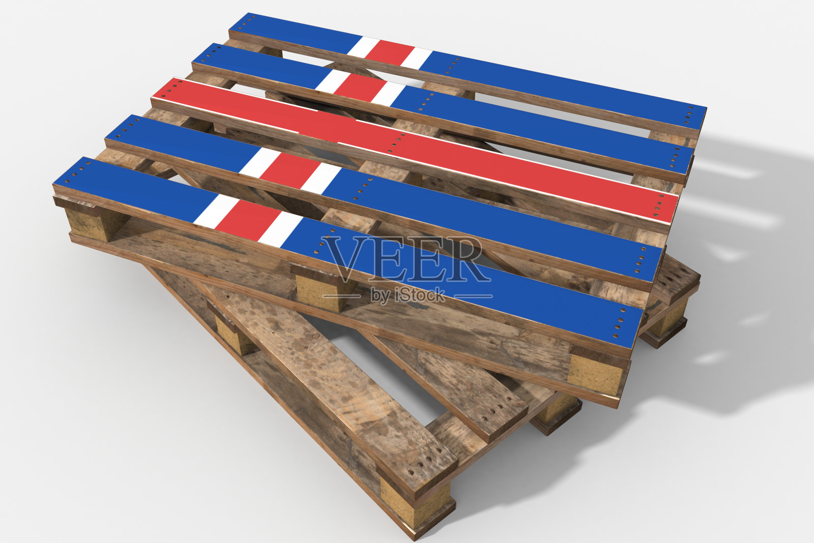 托盘3D con bandiera冰岛照片摄影图片