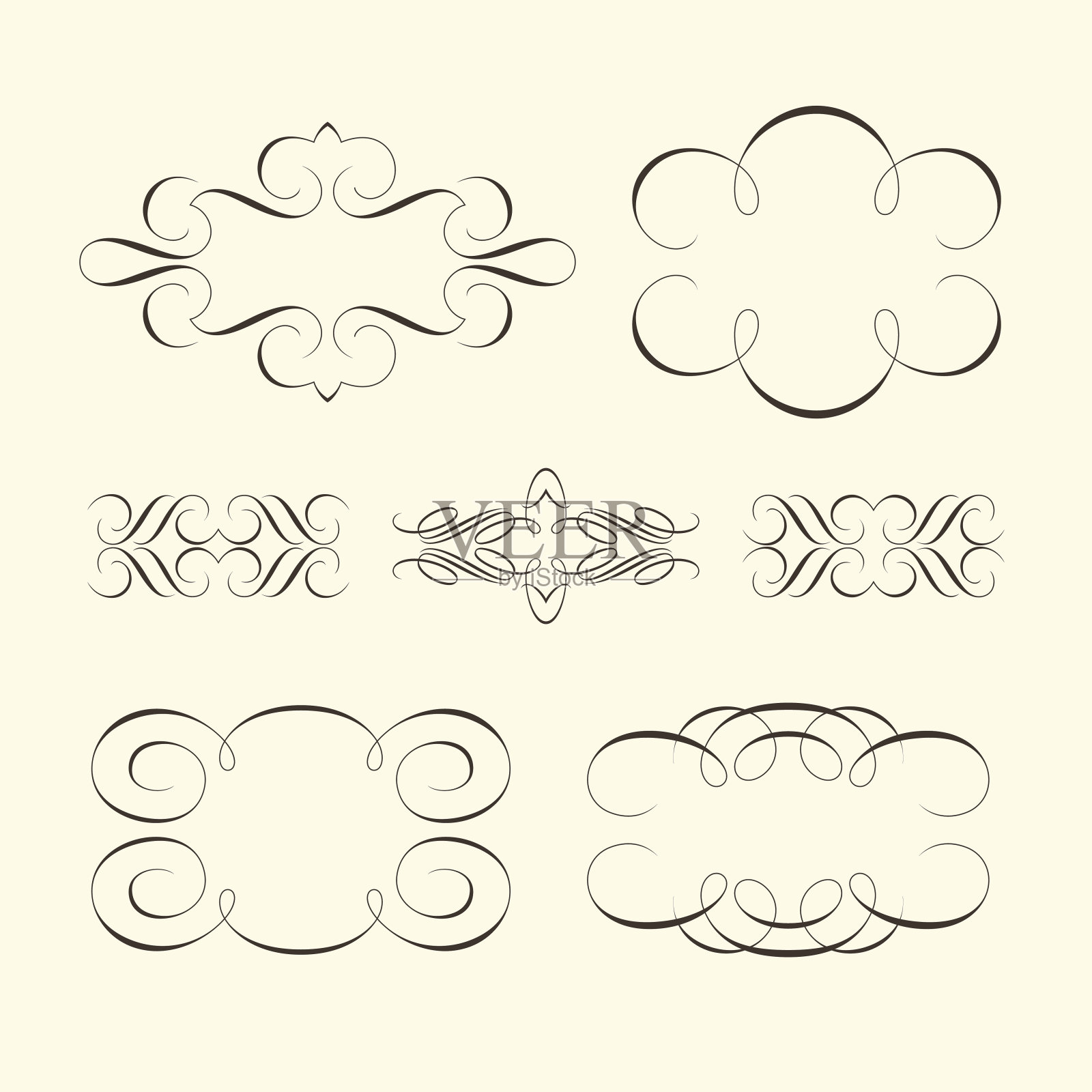 曲线设计元素插画图片素材