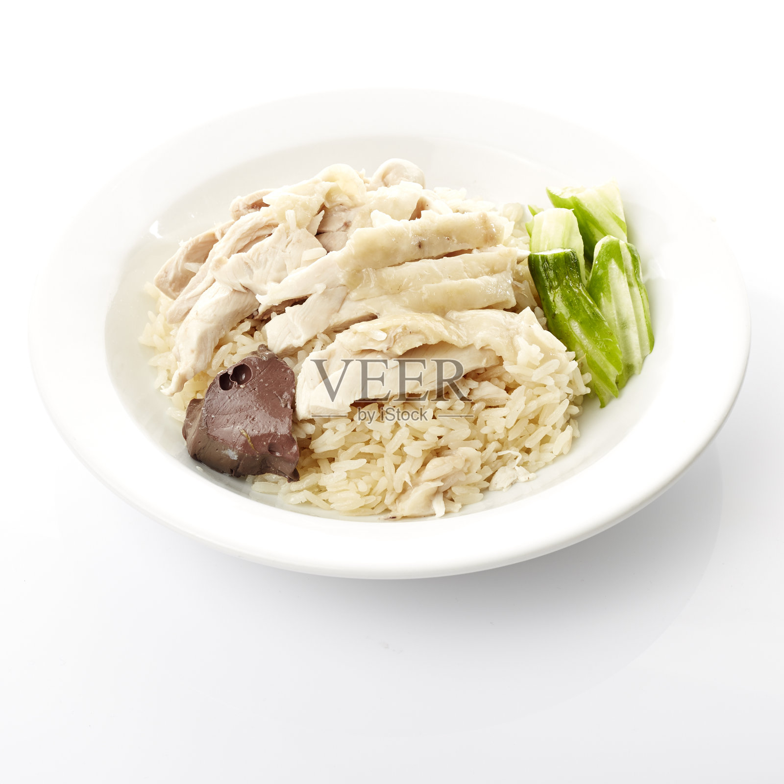 蒸鸡饭照片摄影图片