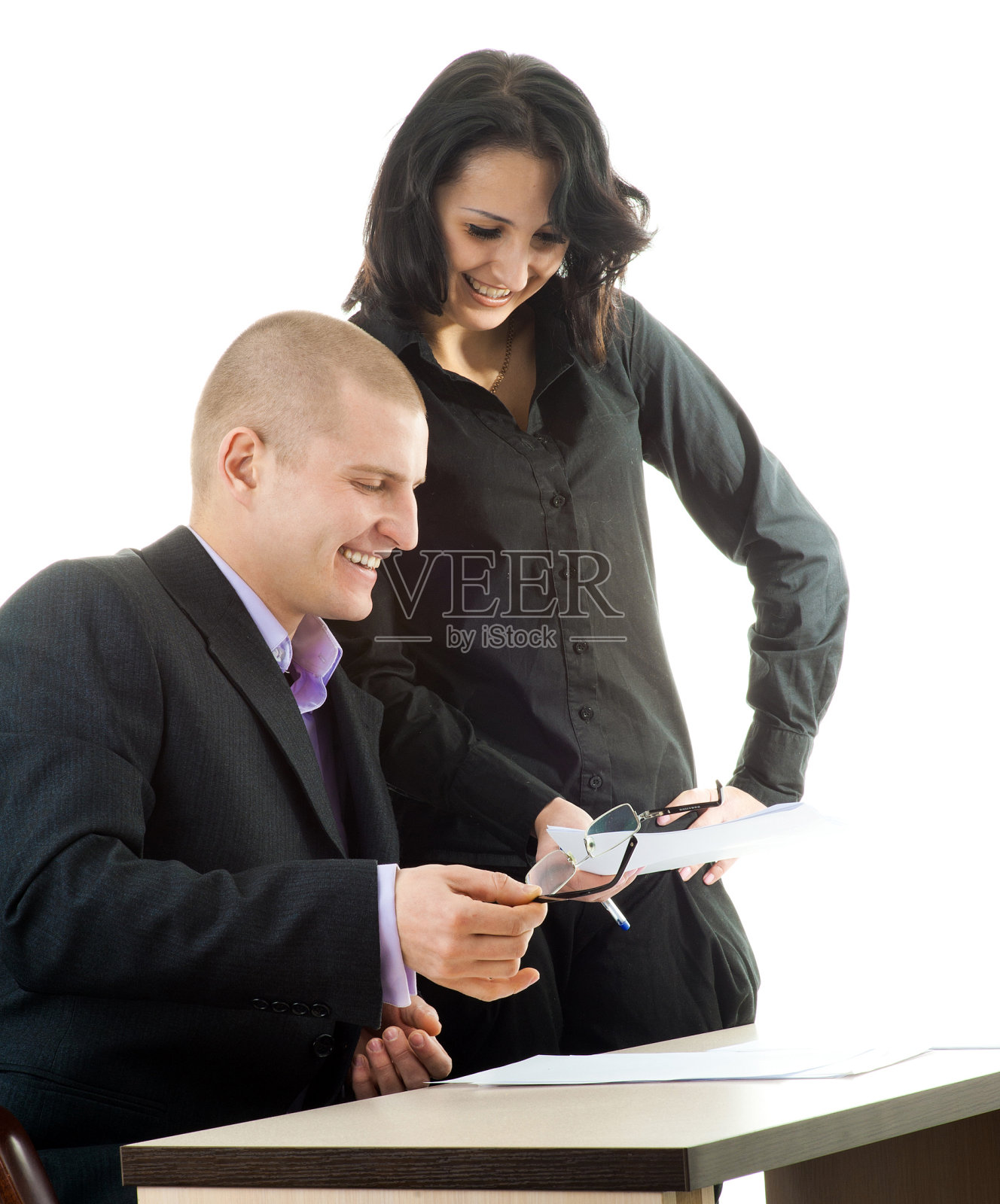 白人商人照片摄影图片