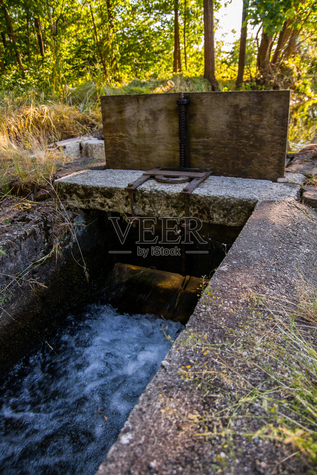 灌溉运河,波谷,诺瓦拉,皮埃蒙特,意大利照片摄影图片