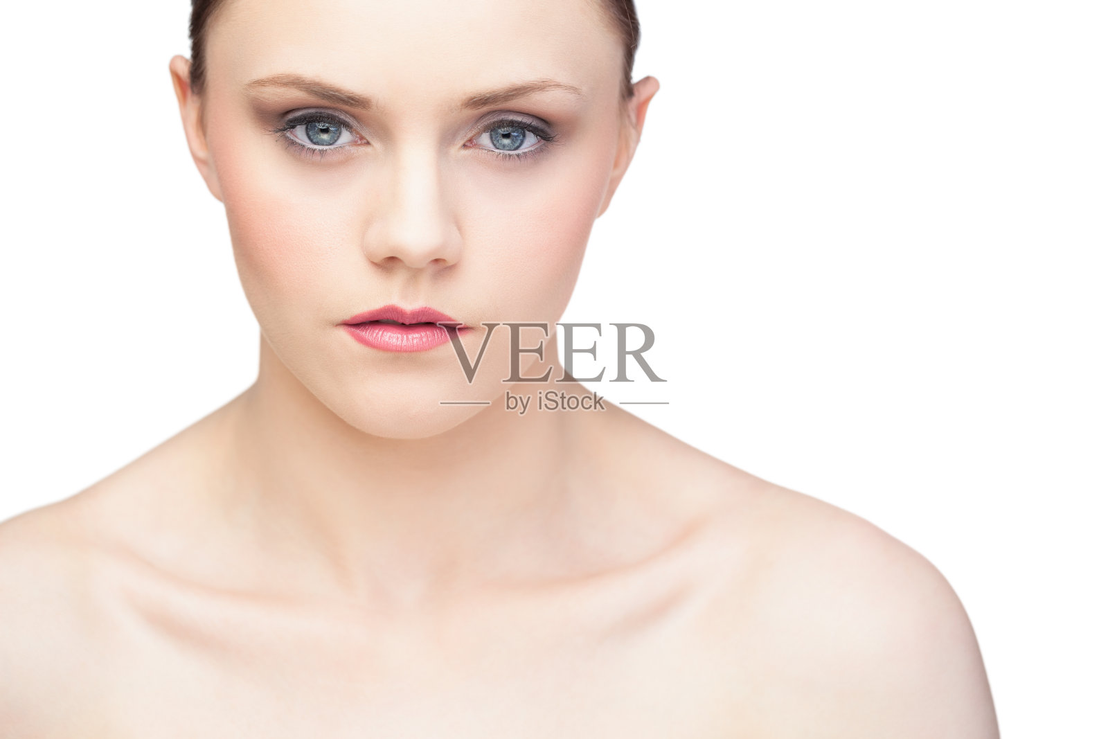 自然华丽的黑发姿势照片摄影图片