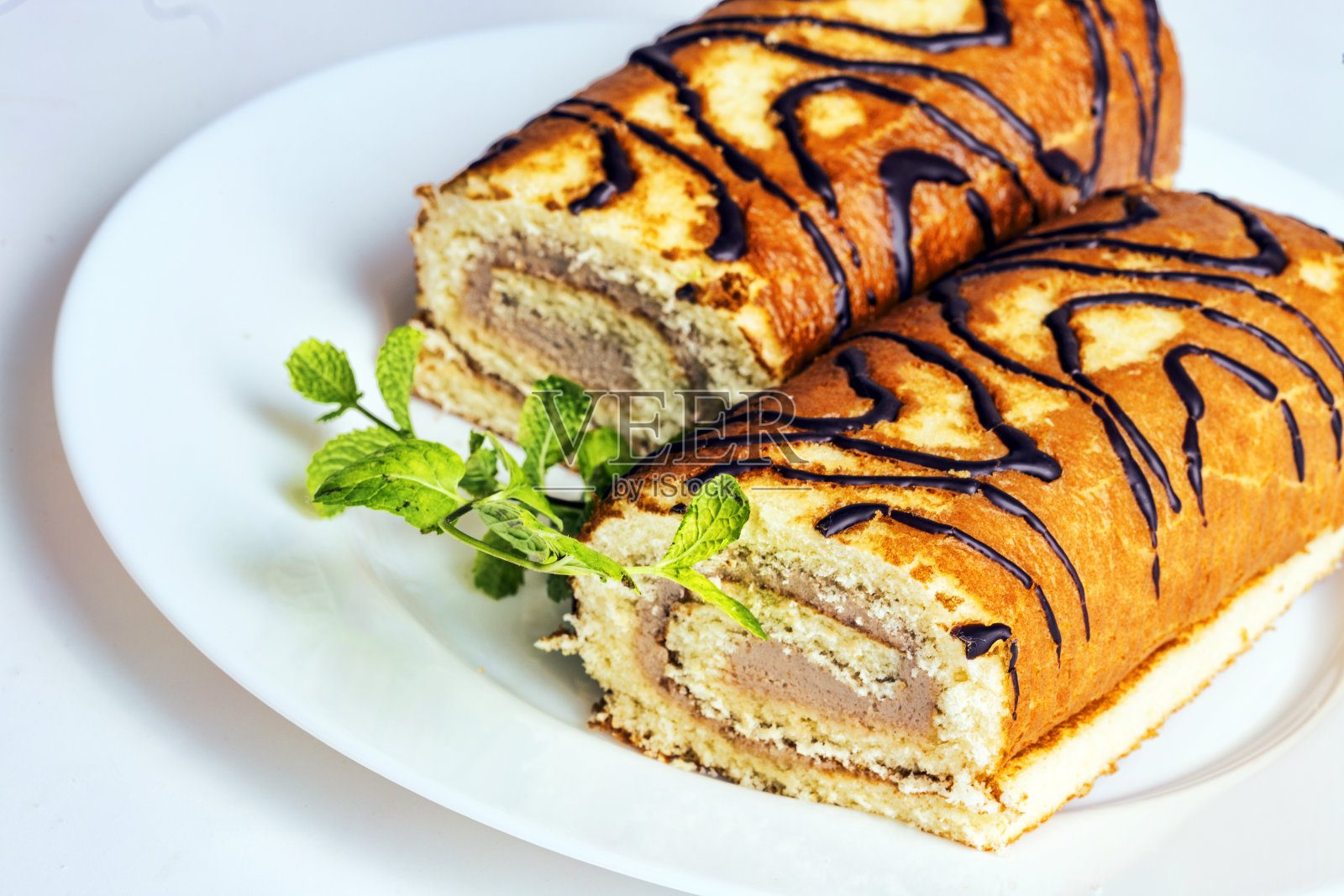 榛子蛋糕照片摄影图片