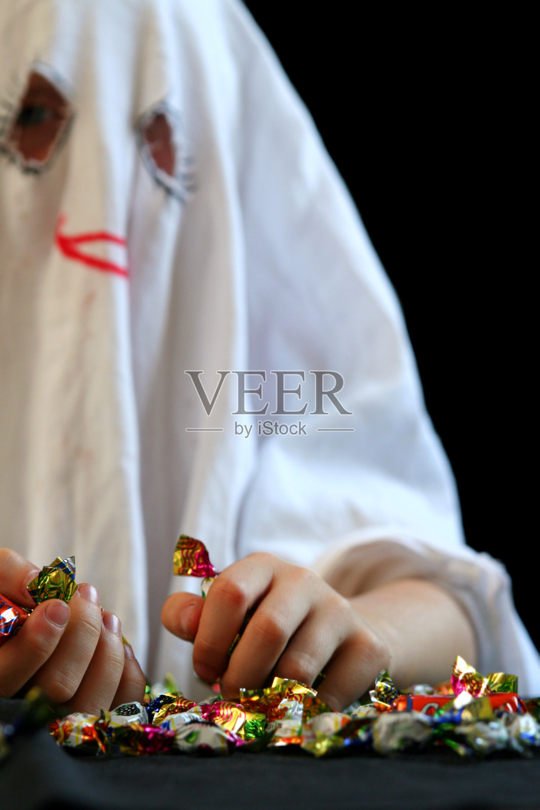 小,有趣的鬼照片摄影图片