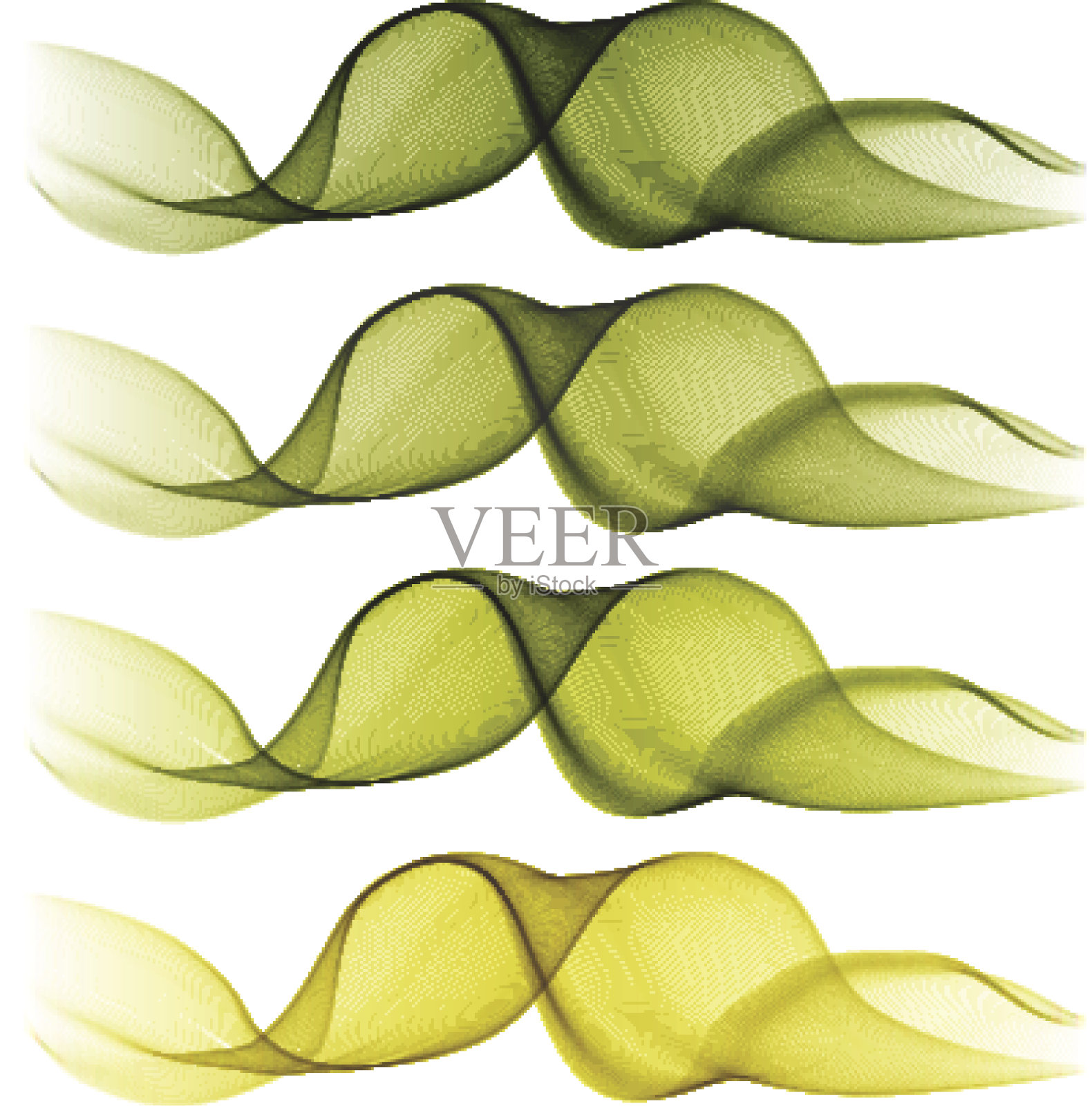 抽象的波插画图片素材