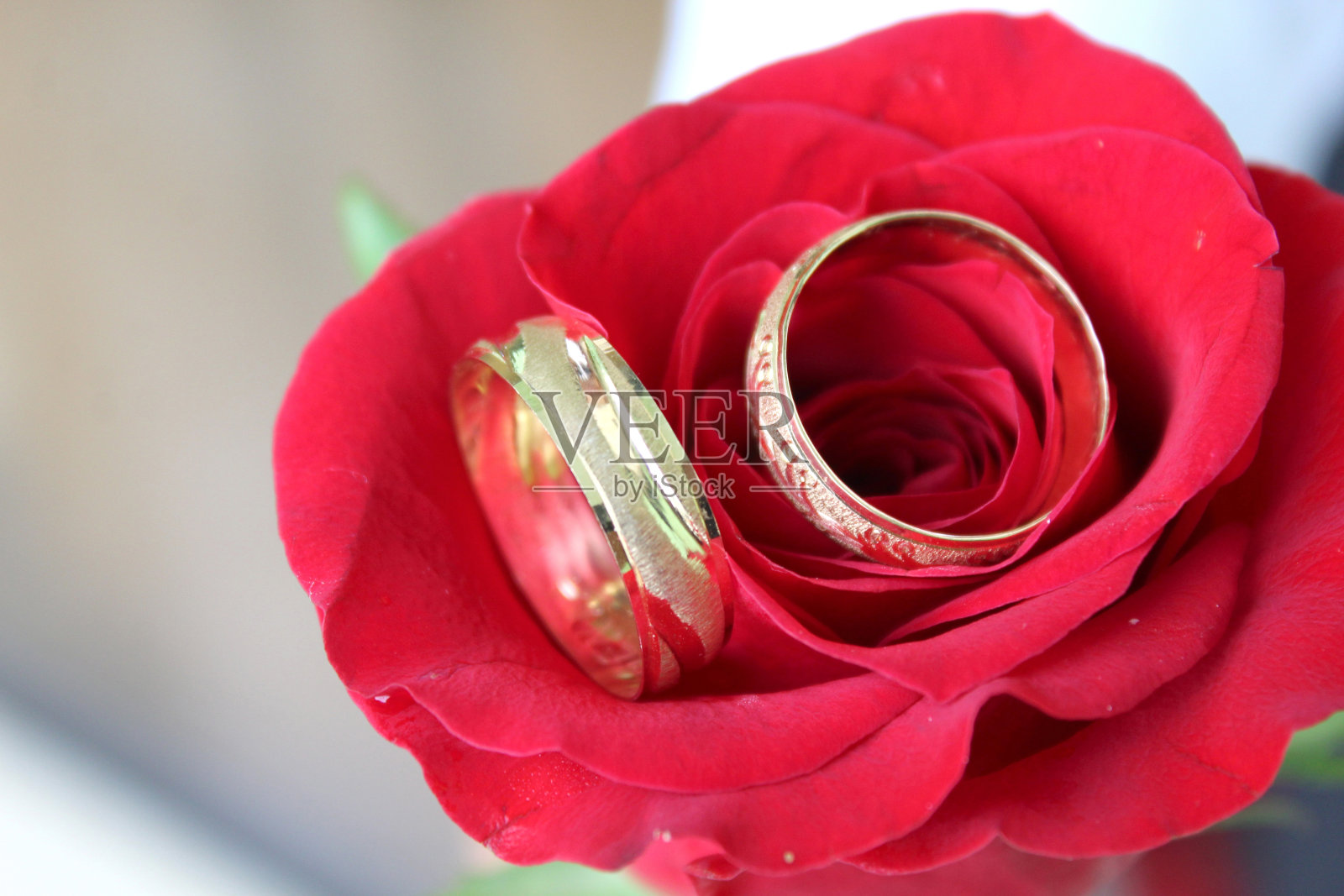 结婚戒指照片摄影图片