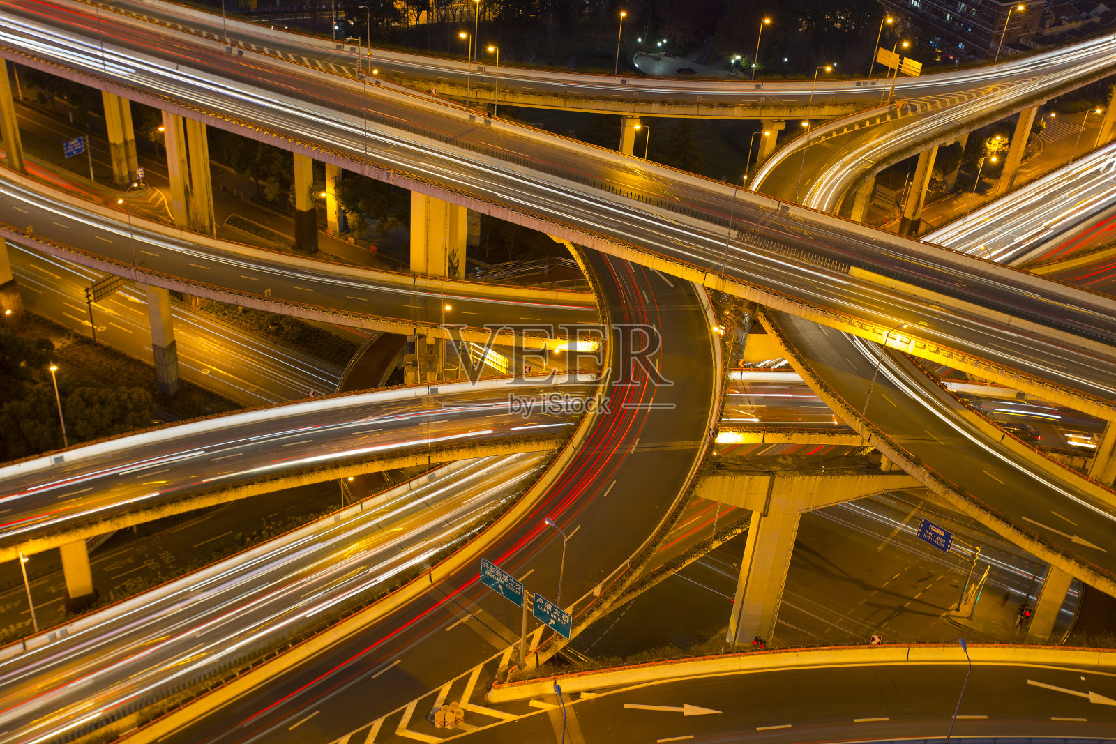 上海的夜景照片摄影图片