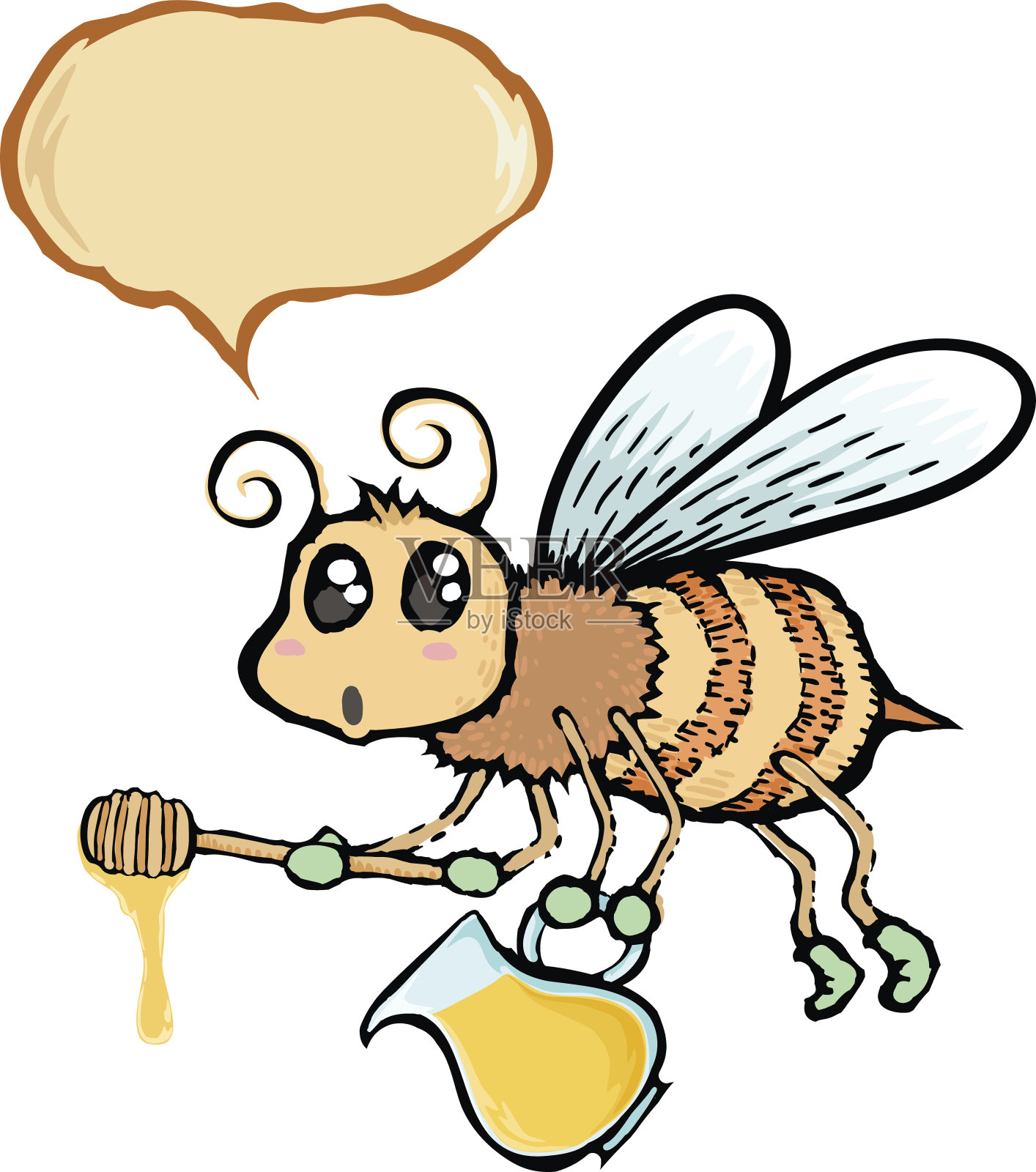 卡通蜜蜂设计元素图片