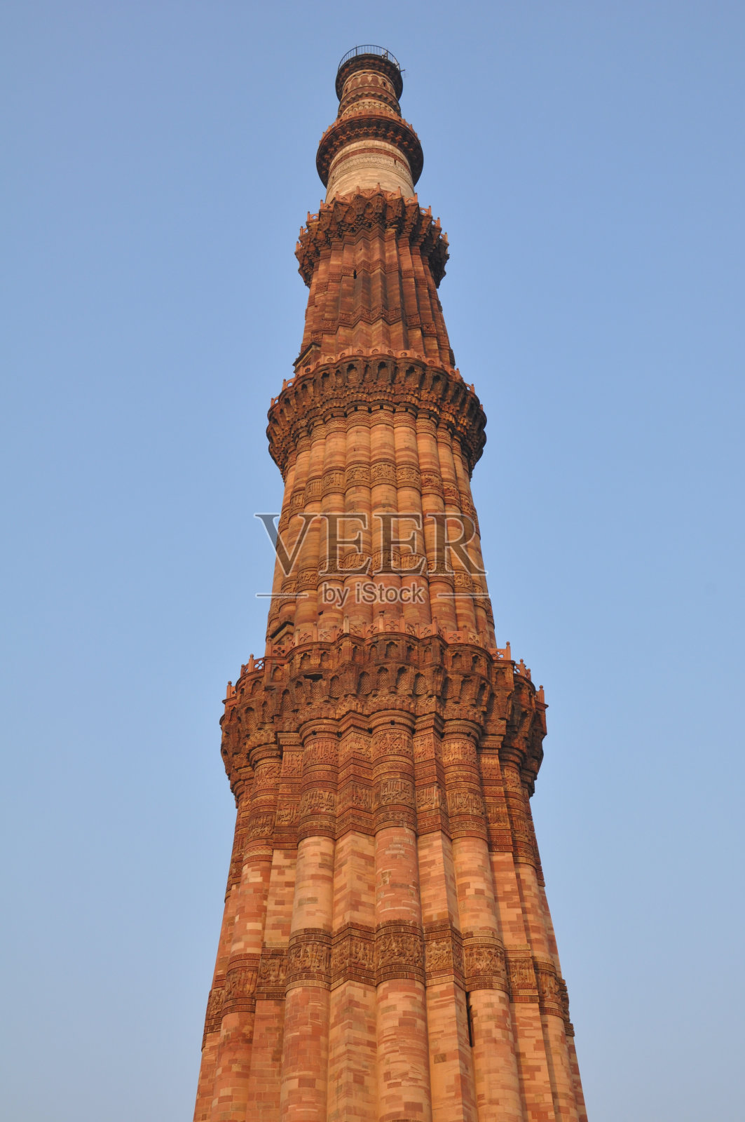 印度德里的Qutab Minar照片摄影图片