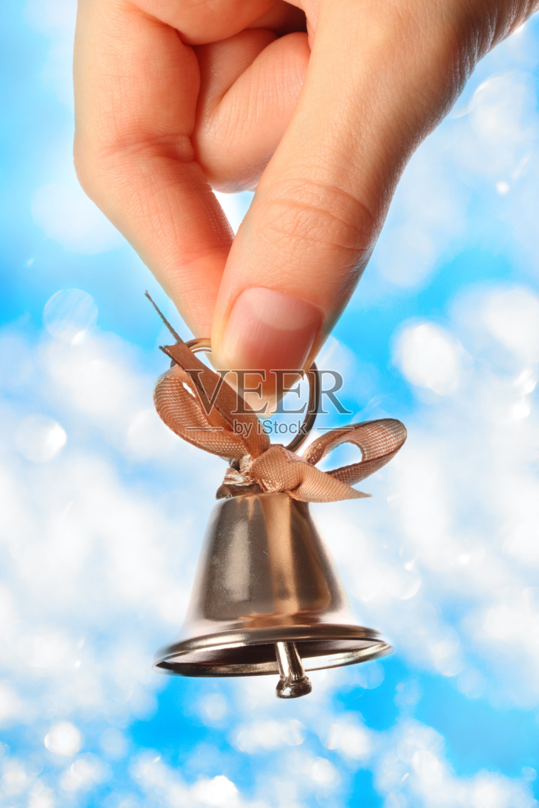 贝尔手里照片摄影图片