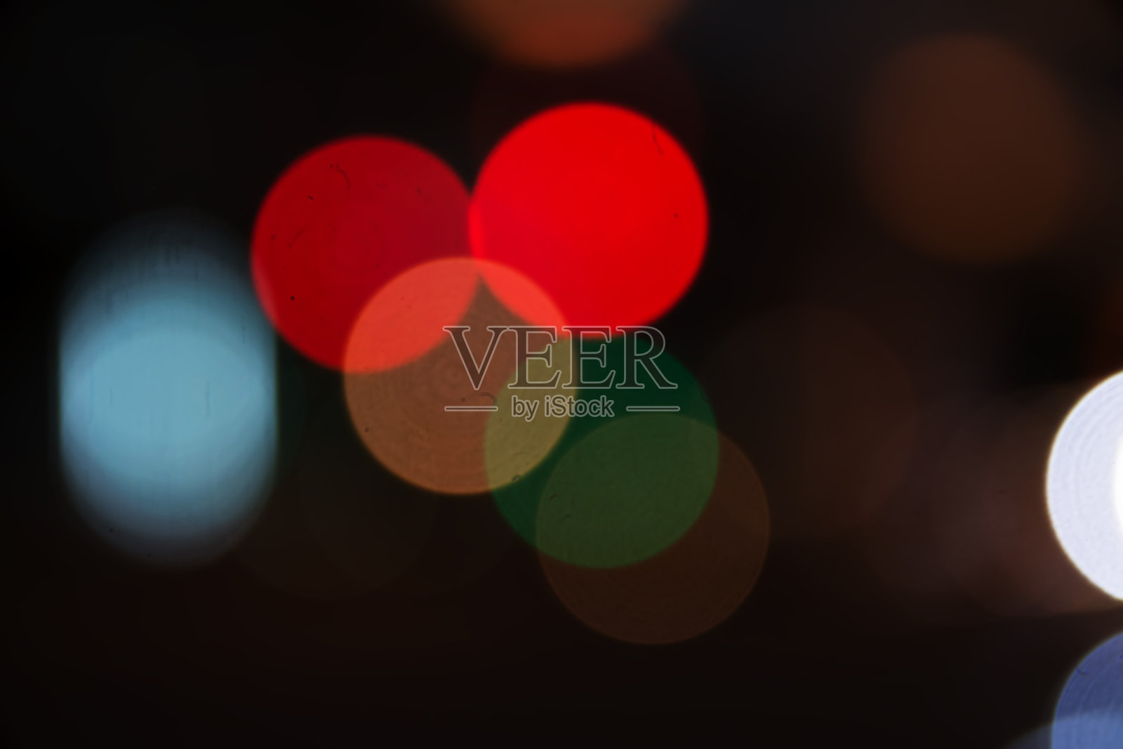 圣诞亮灯散景照片摄影图片