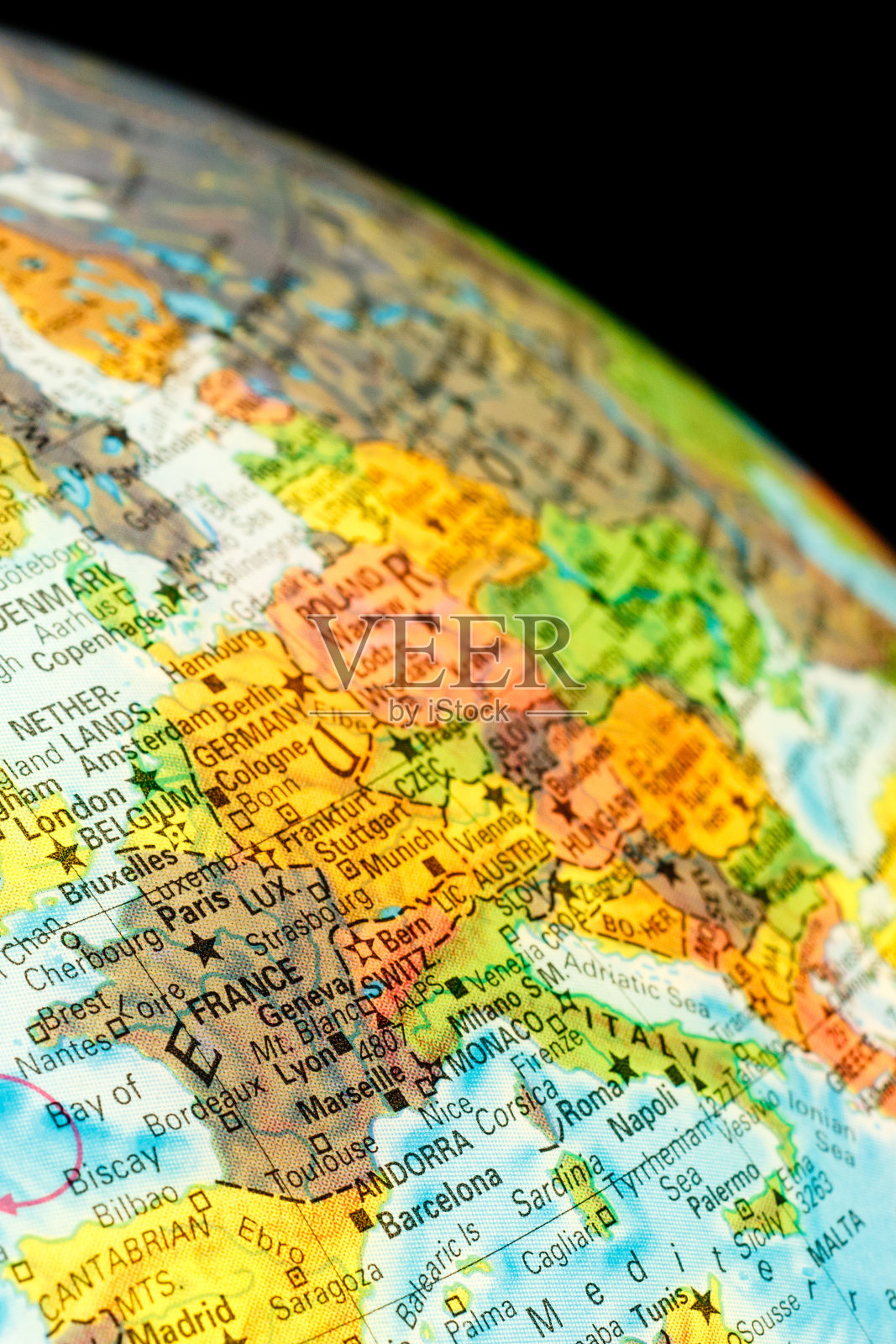 法国地图特写照片摄影图片