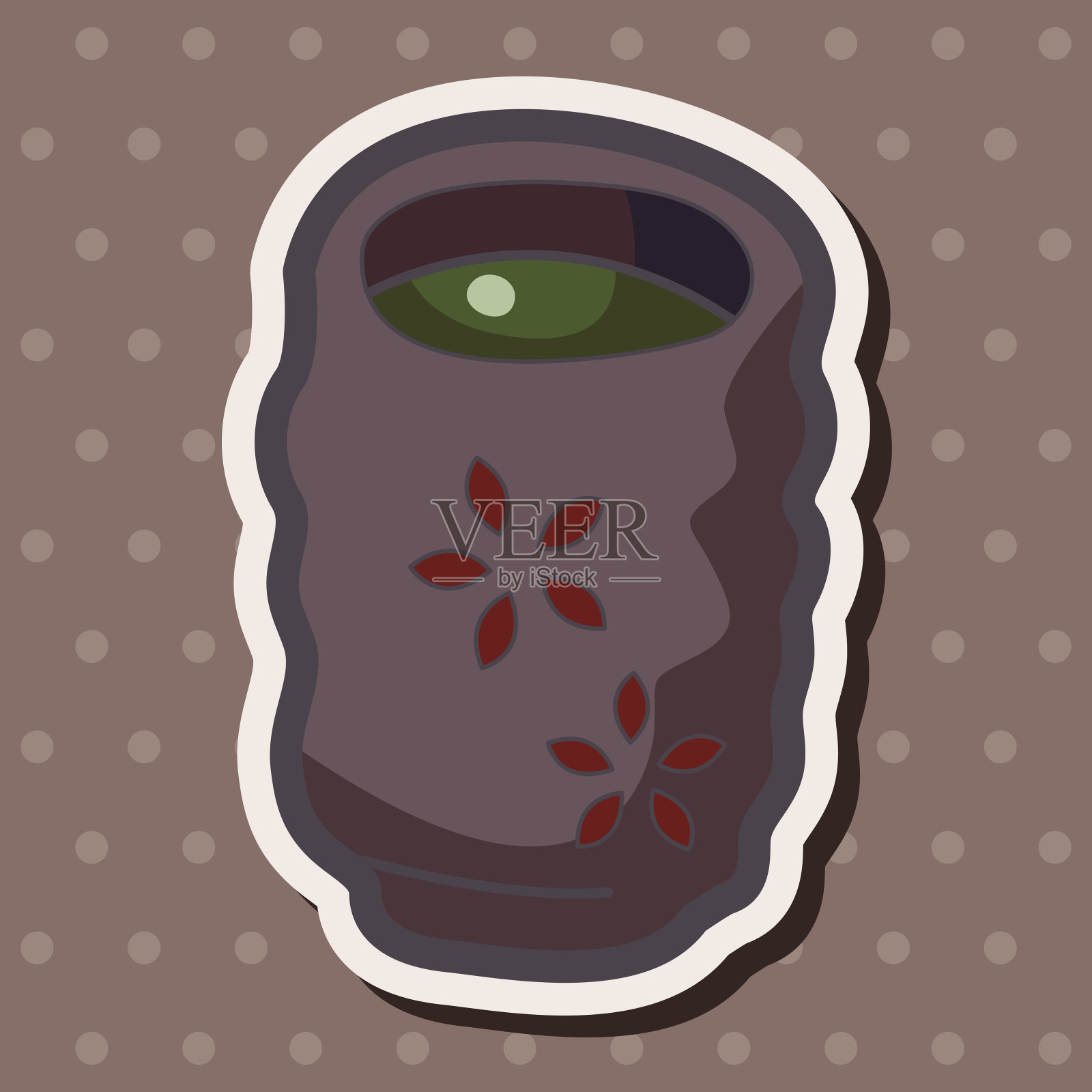 日本热茶主题元素插画图片素材