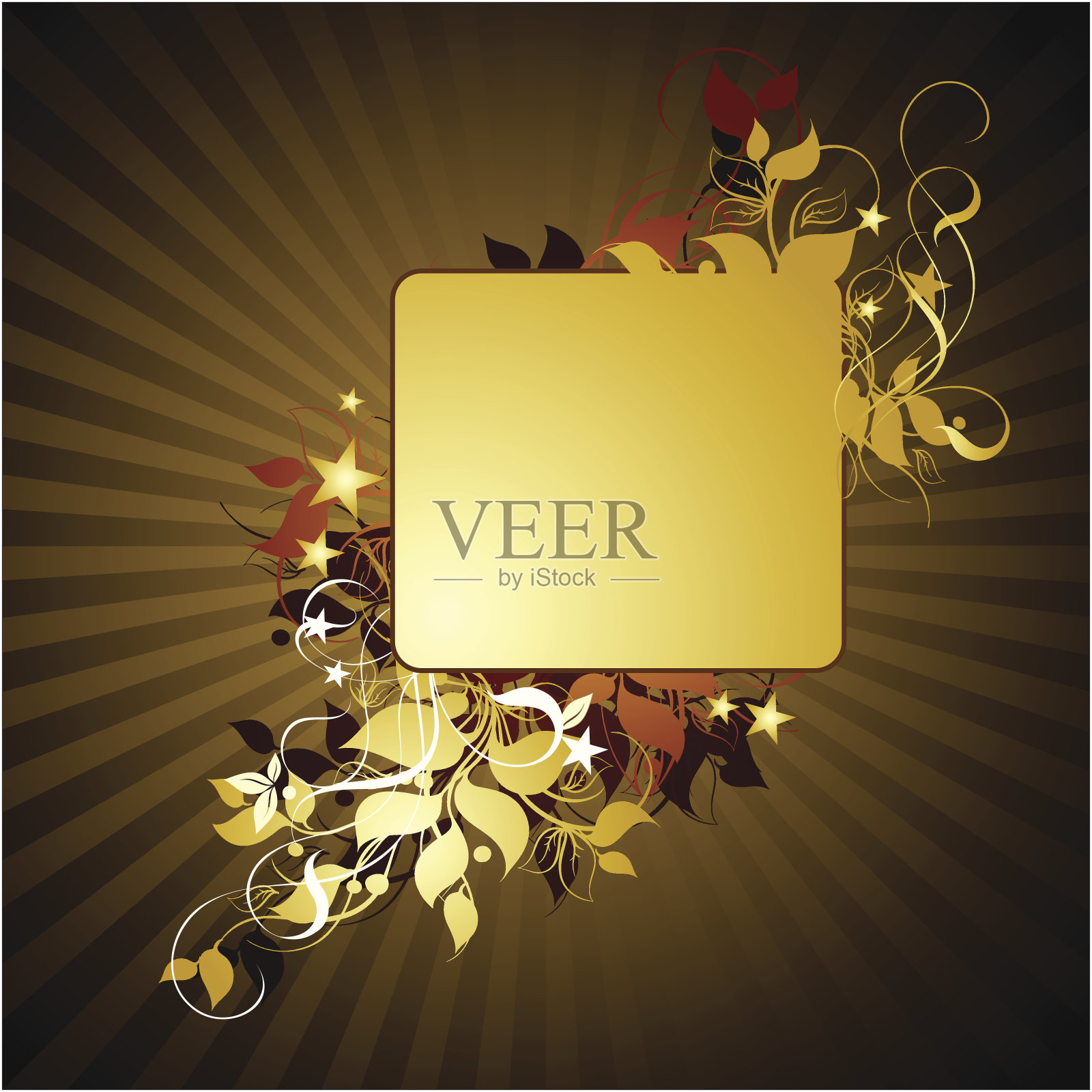 花的框架插画图片素材