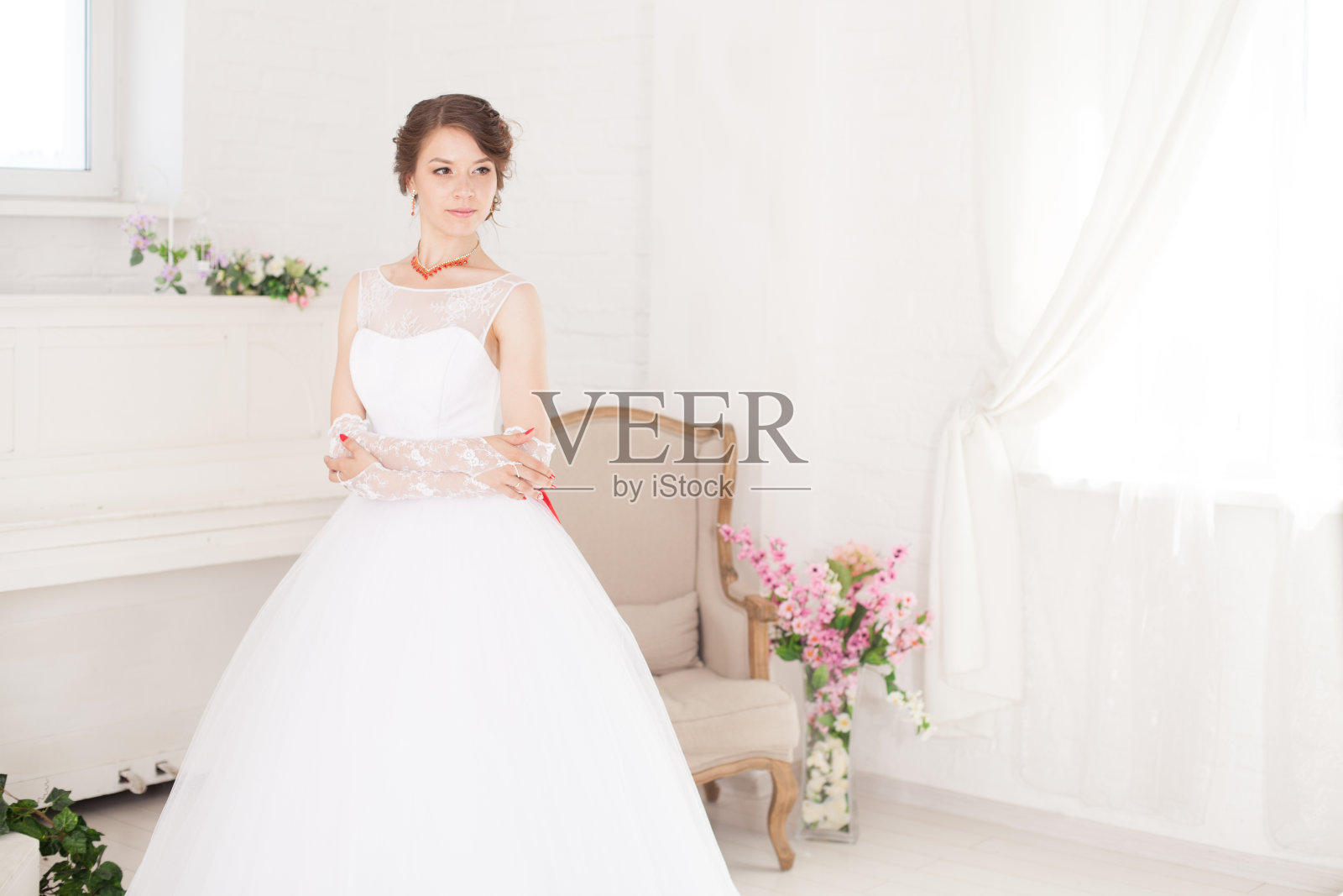 美丽的新娘照片摄影图片