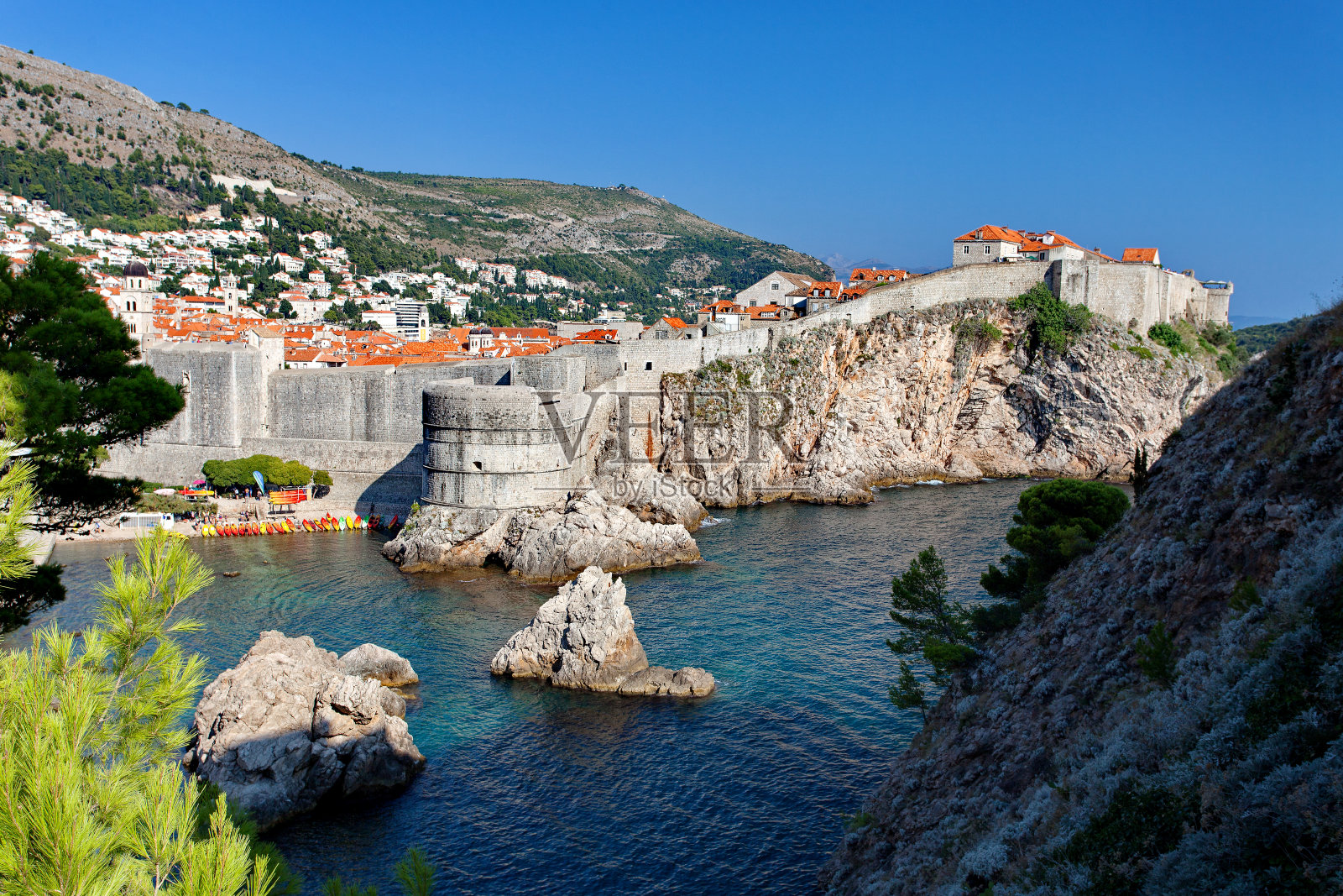 克罗地亚杜布罗夫尼克老城照片摄影图片