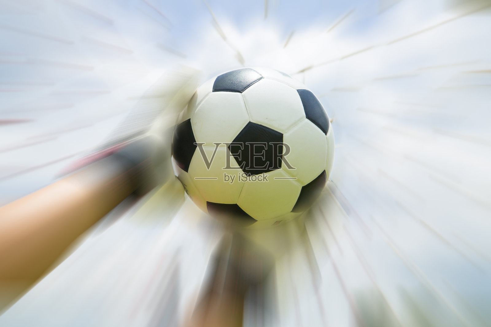 守门员用手接住了球照片摄影图片