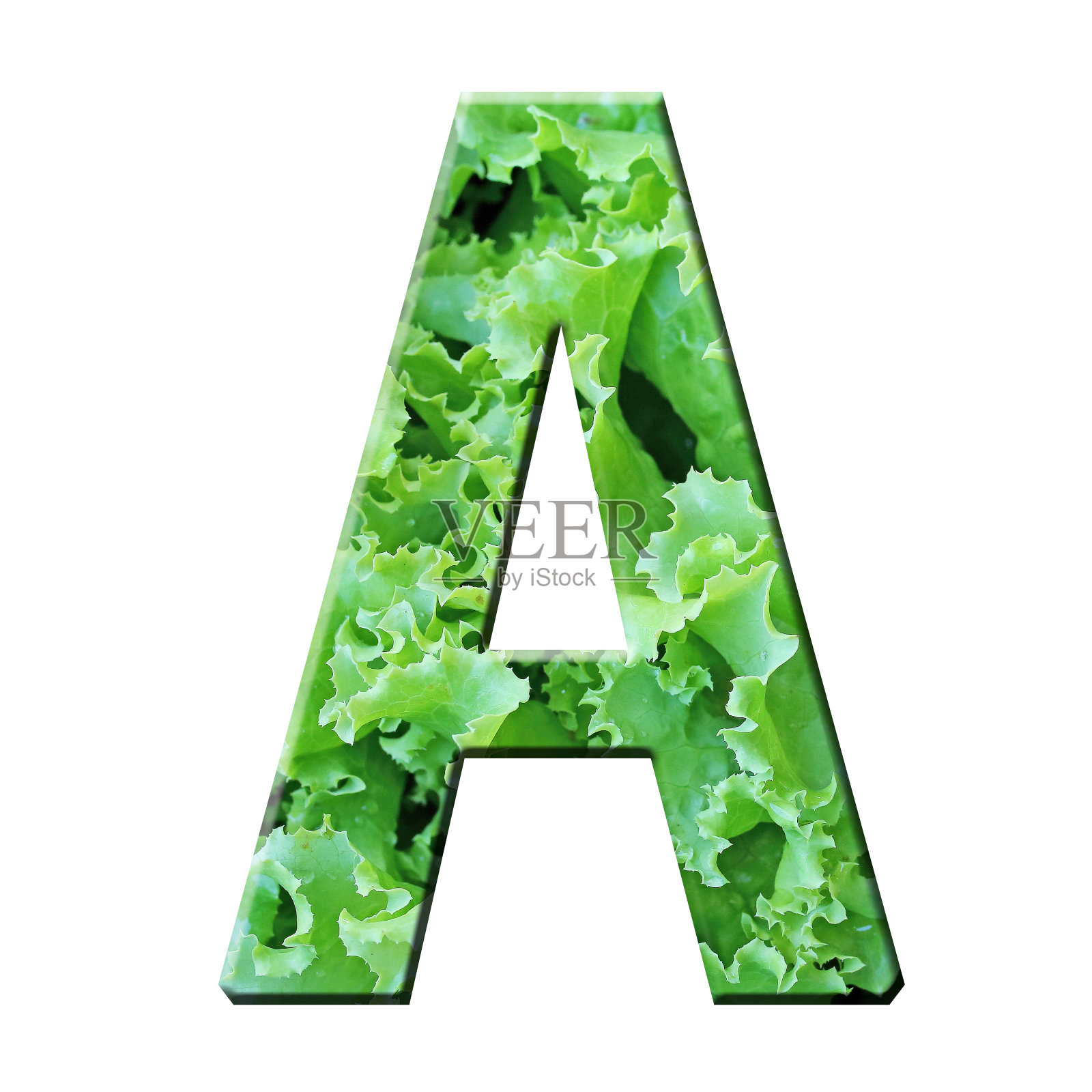 字母在蔬菜纹理上白色背景照片摄影图片