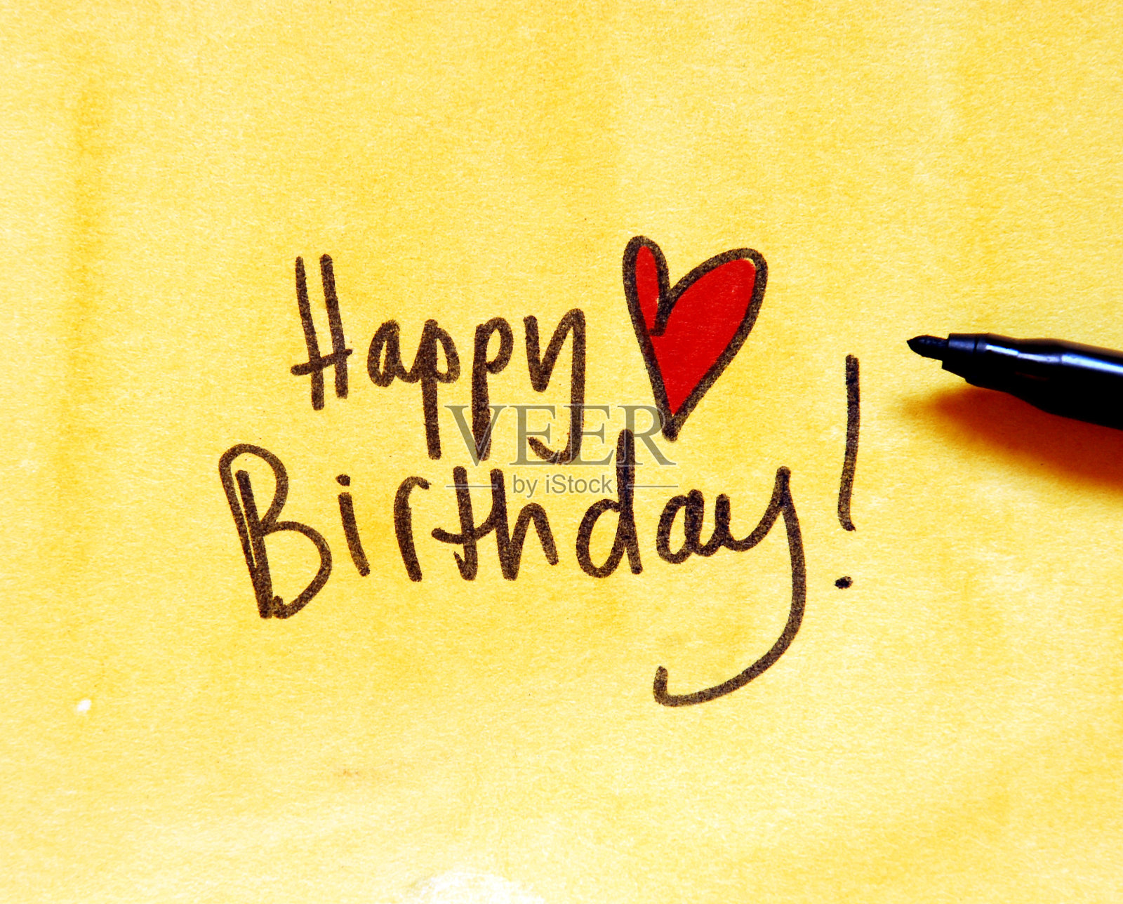 生日快乐的消息照片摄影图片