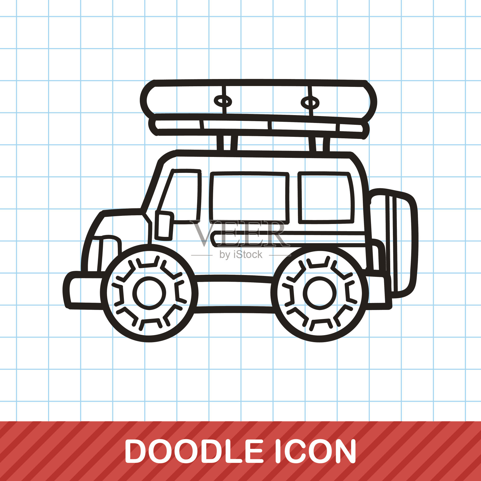 汽车涂鸦插画图片素材