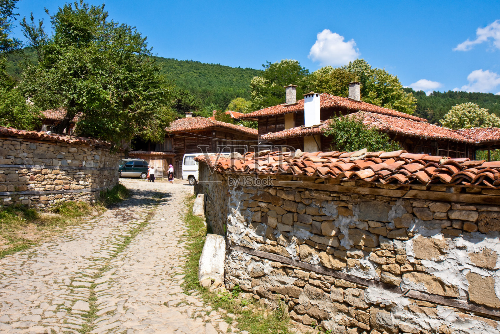 保加利亚的村庄照片摄影图片