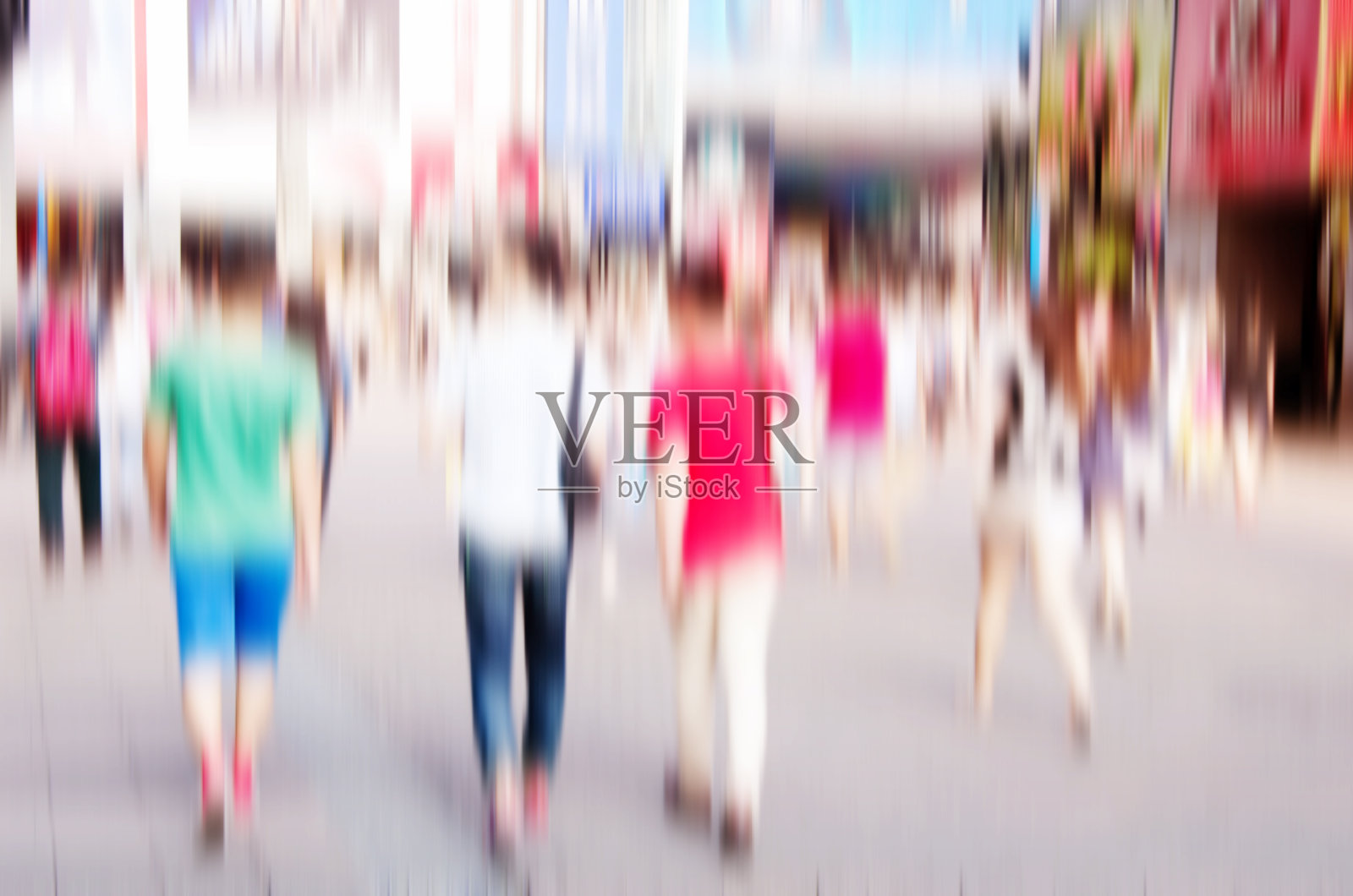 商务人士上下班高峰期步行通勤的城市概念照片摄影图片