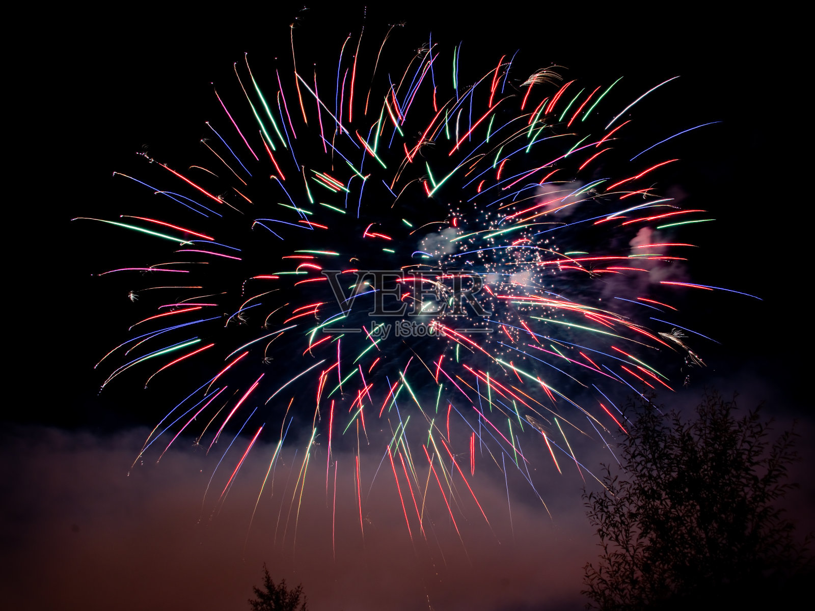 烟花照片摄影图片