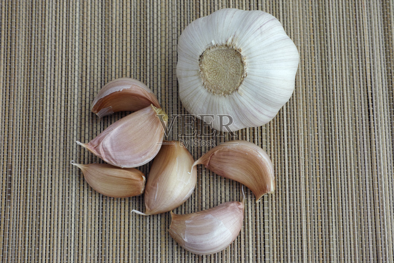 有机大蒜照片摄影图片