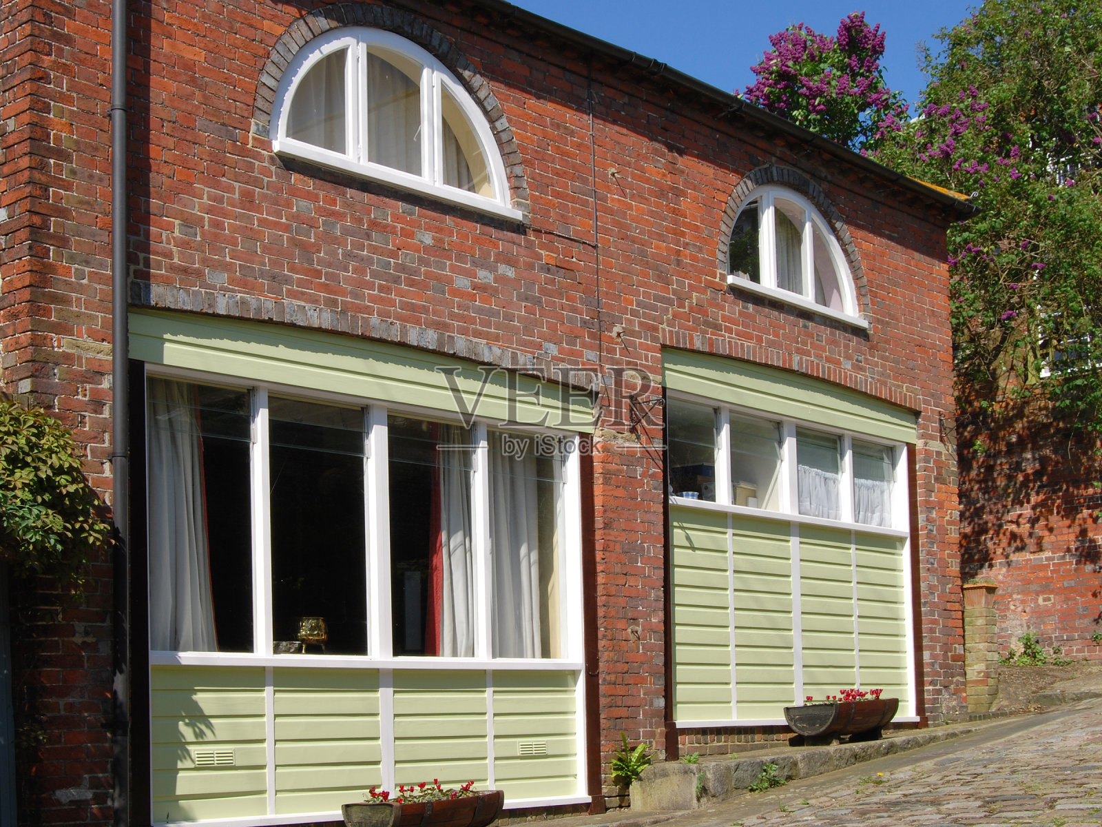 城里的房子。阿伦德尔。西萨塞克斯郡。英格兰照片摄影图片