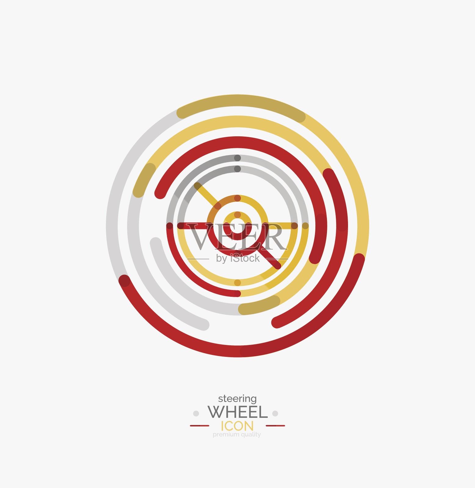 汽车方向盘图标插画图片素材