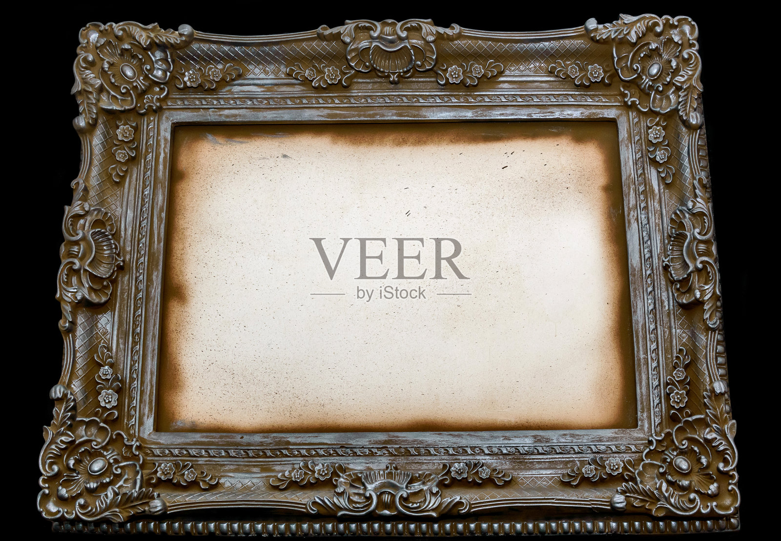 装饰艺术框架上的黑色背景照片摄影图片