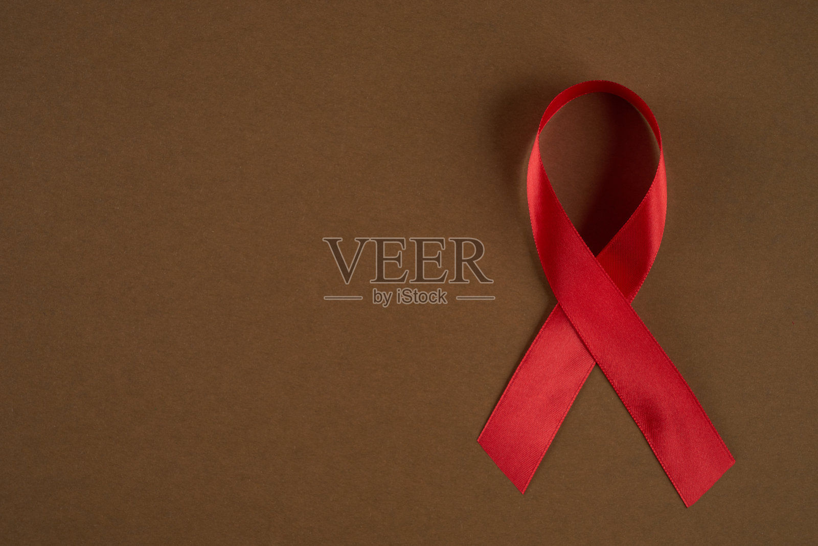 红丝带意识照片摄影图片