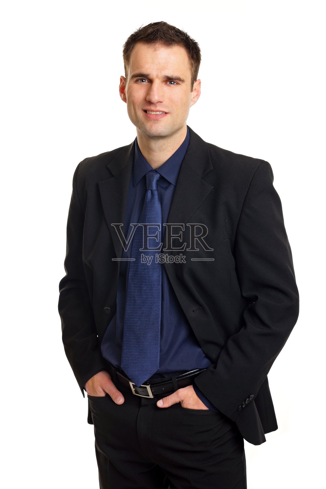 一个穿西装的男人的肖像照片摄影图片