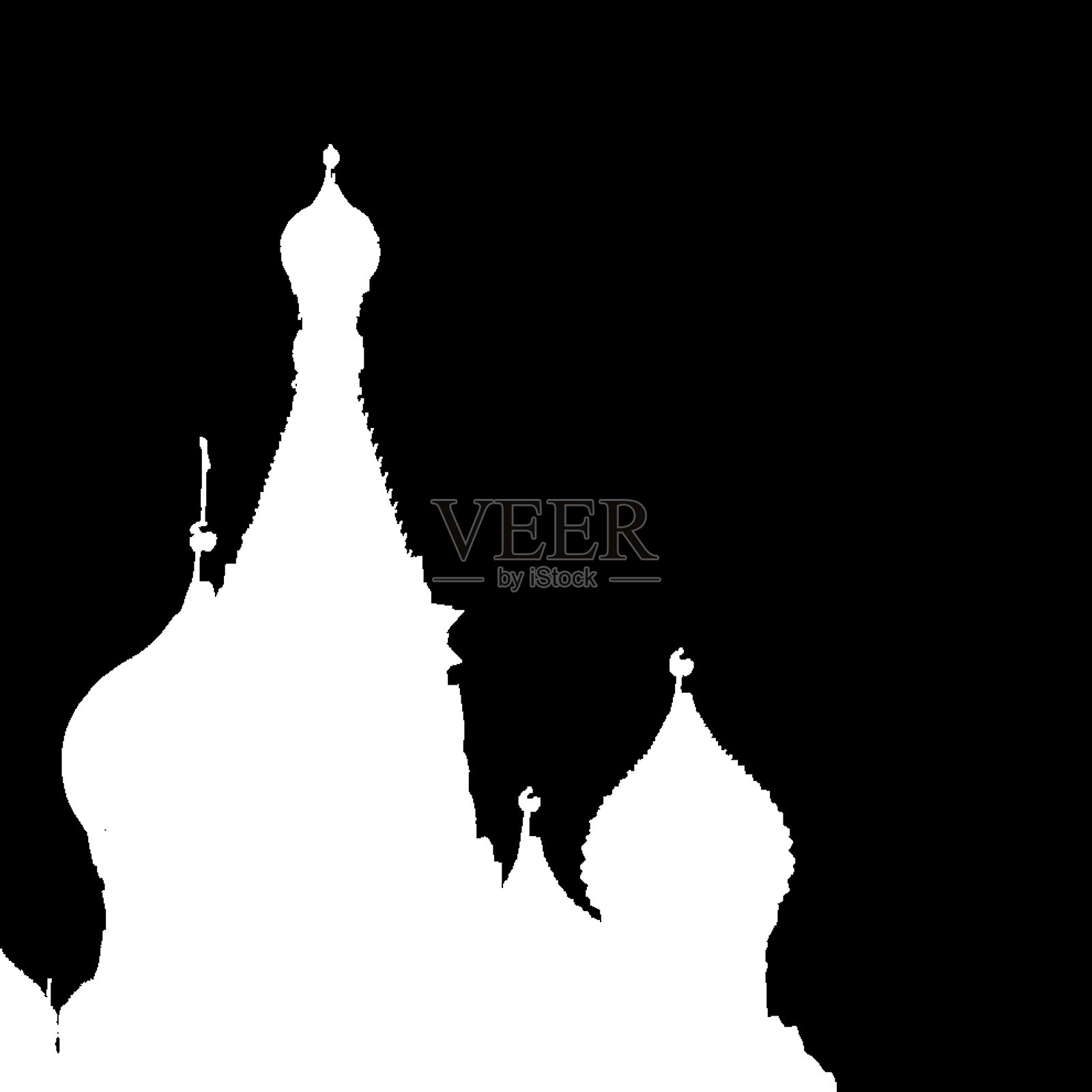 圣巴西尔大教堂修剪艺术剪影照片摄影图片