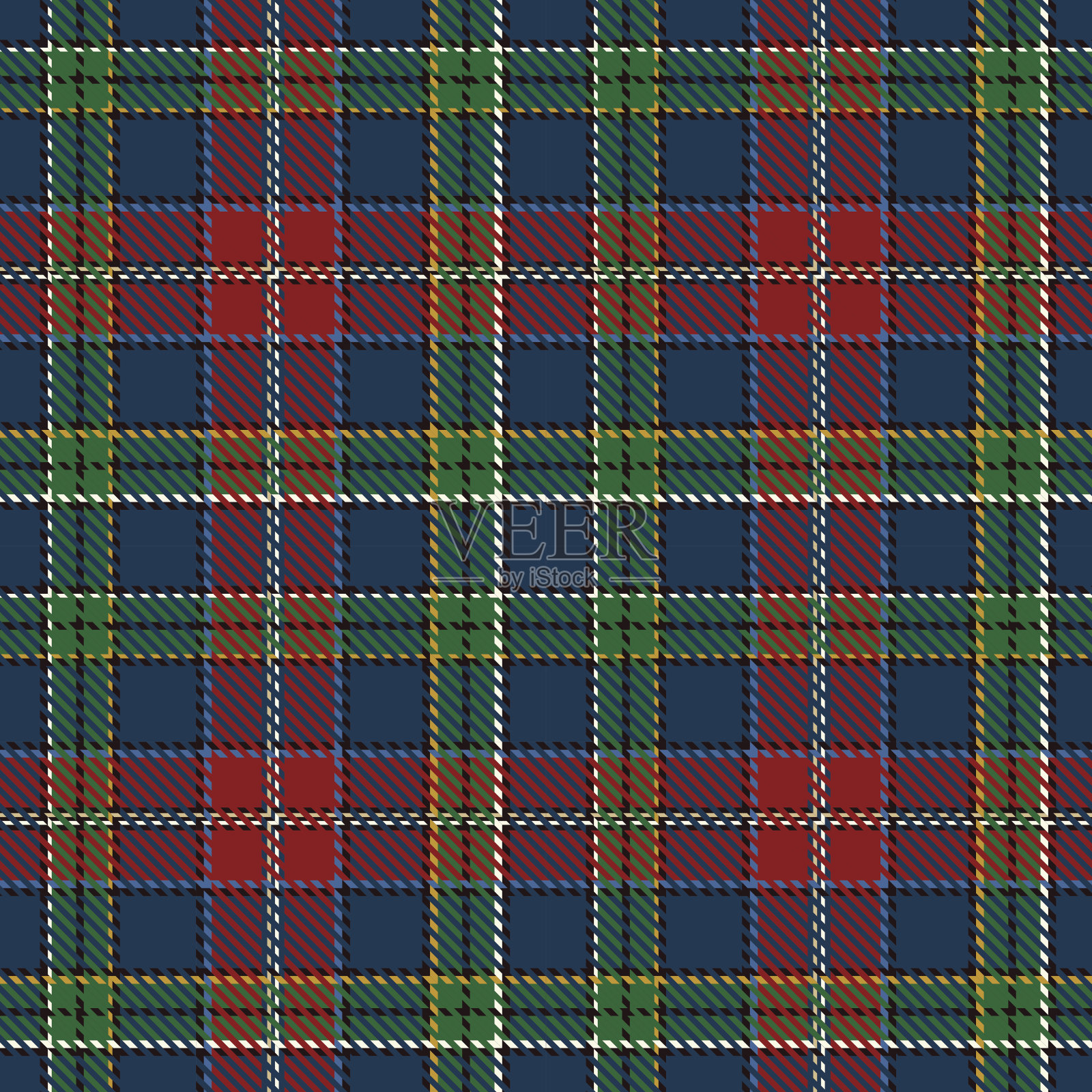 格子无缝图案背景插画图片素材