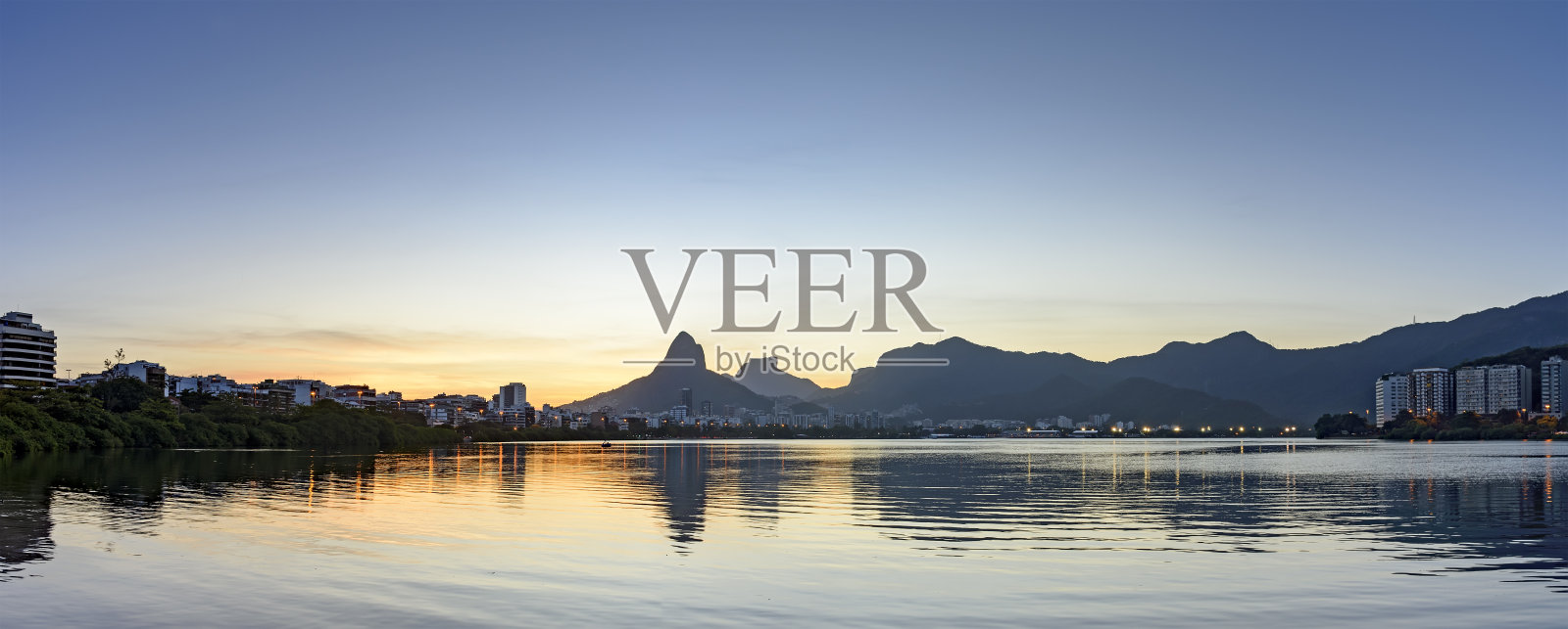 里约热内卢的黄昏照片摄影图片