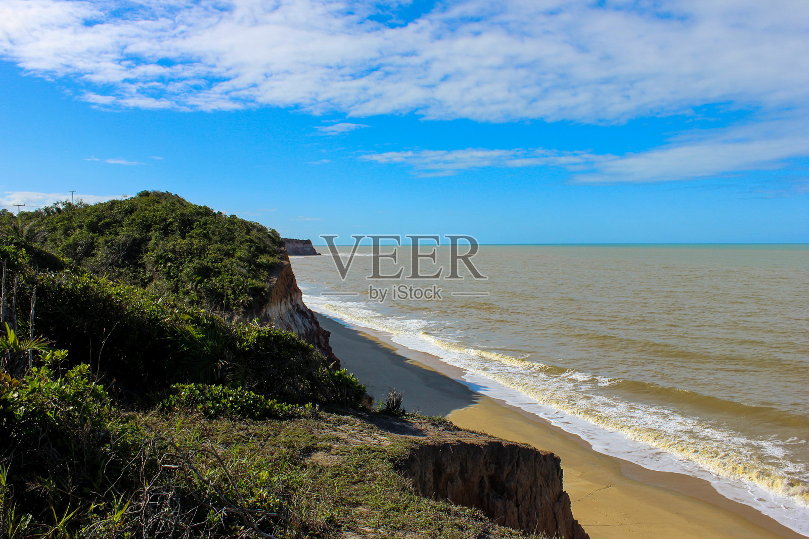 巴西巴伊亚的普拉多市的海滩照片摄影图片