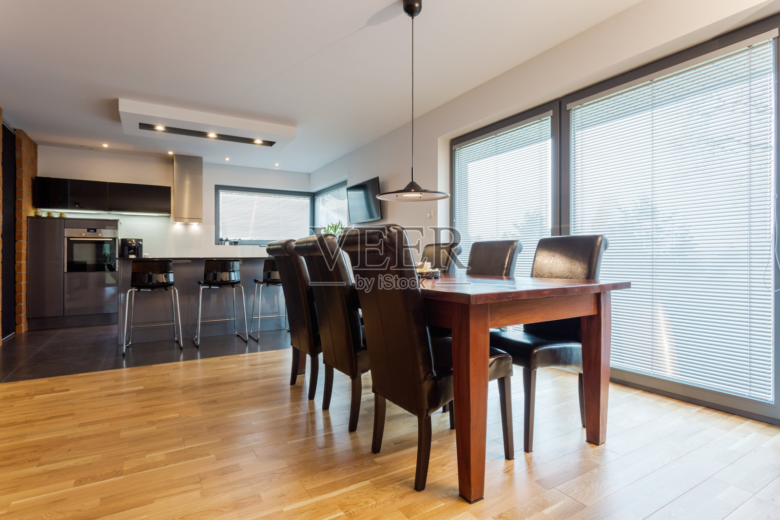 餐厅在优雅的公寓照片摄影图片