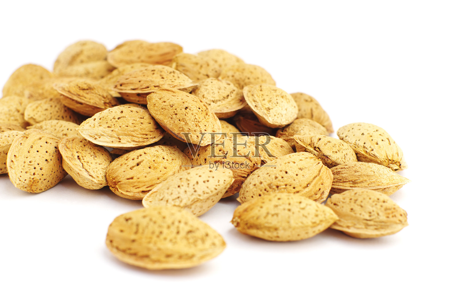 因壳杏仁照片摄影图片