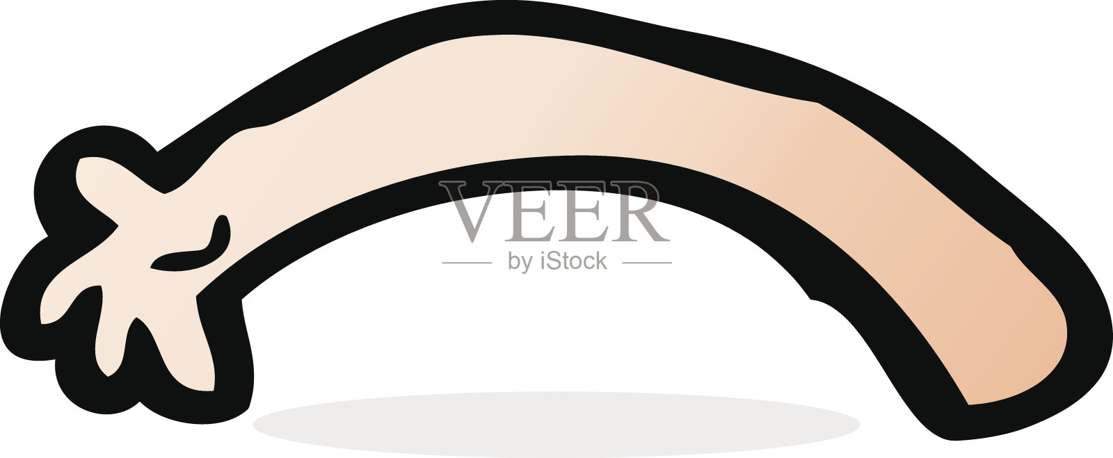 卡通的手臂插画图片素材