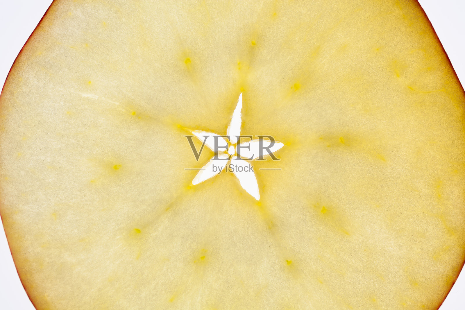 半透明的薄苹果片照片摄影图片