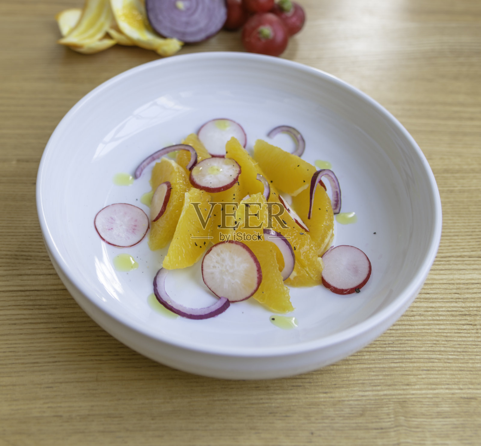 橙色萝卜沙拉照片摄影图片