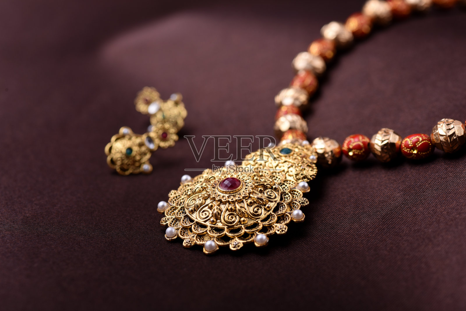 印度传统的珠宝照片摄影图片