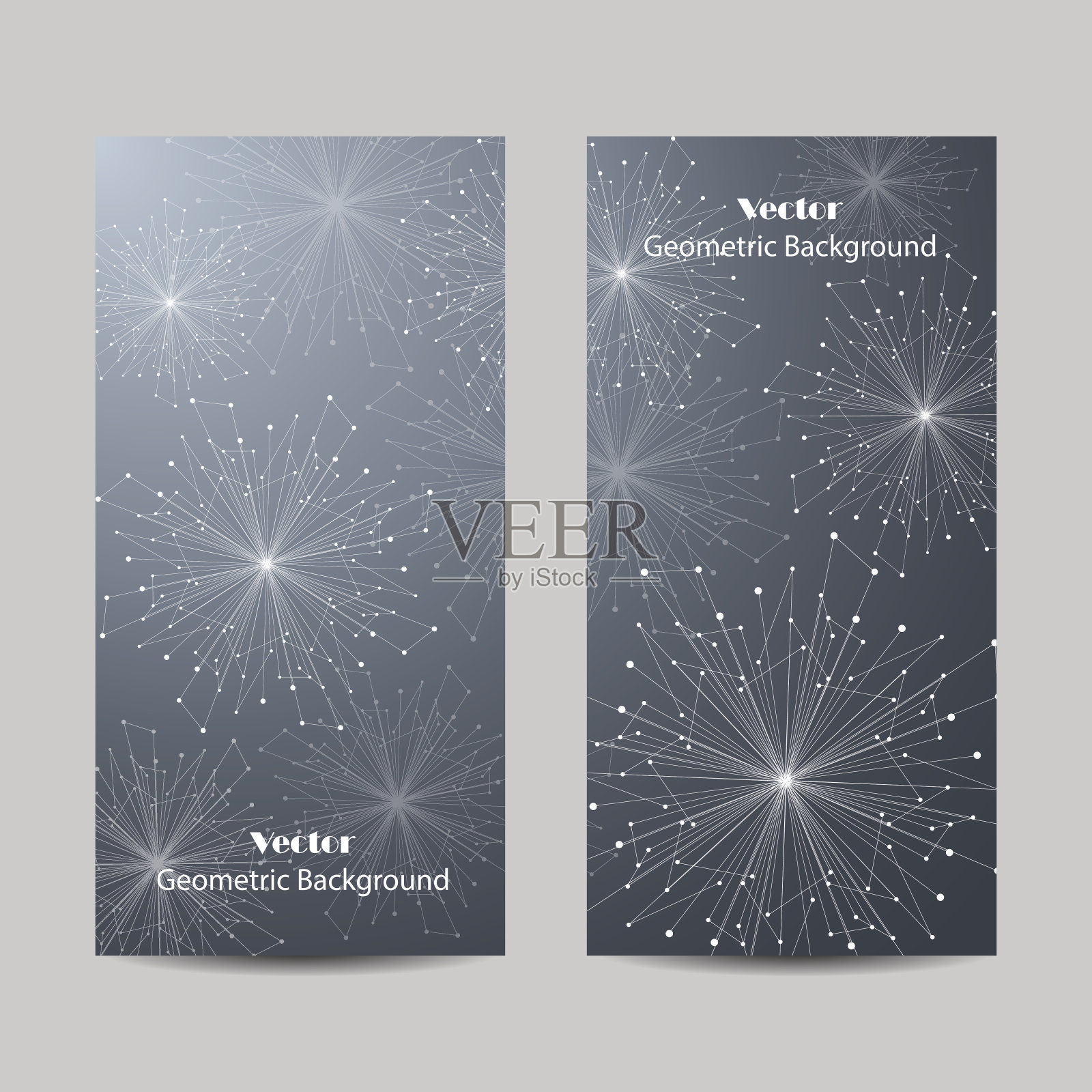 一套垂直横幅插画图片素材