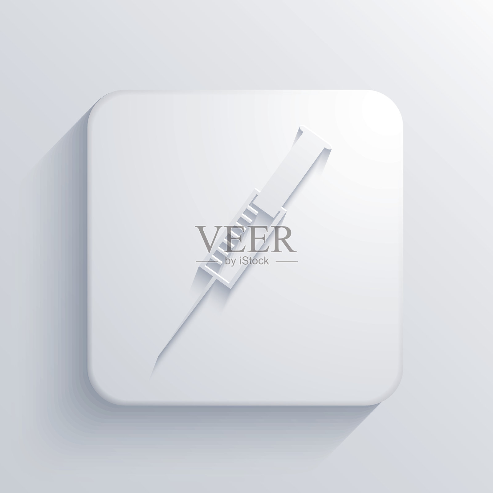 矢量现代注射器灯图标图标素材